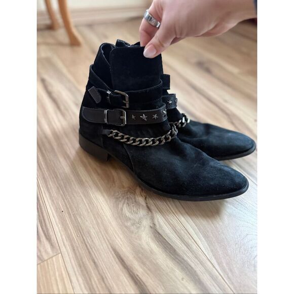 ALDO Men’s Black Suede Studded Siringo Boots Mens size 8 main image 6